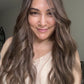 LIGHT BROWN TOPPER WITH SOFT SUBTLE CARAMEL BALAYAGE