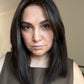 VIRGIN BASE DARK BROWN TOPPER WITH SOFT CARAMEL BALAYAGE
