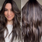 DARK BROWN ASHY BALAYAGE TOPPER