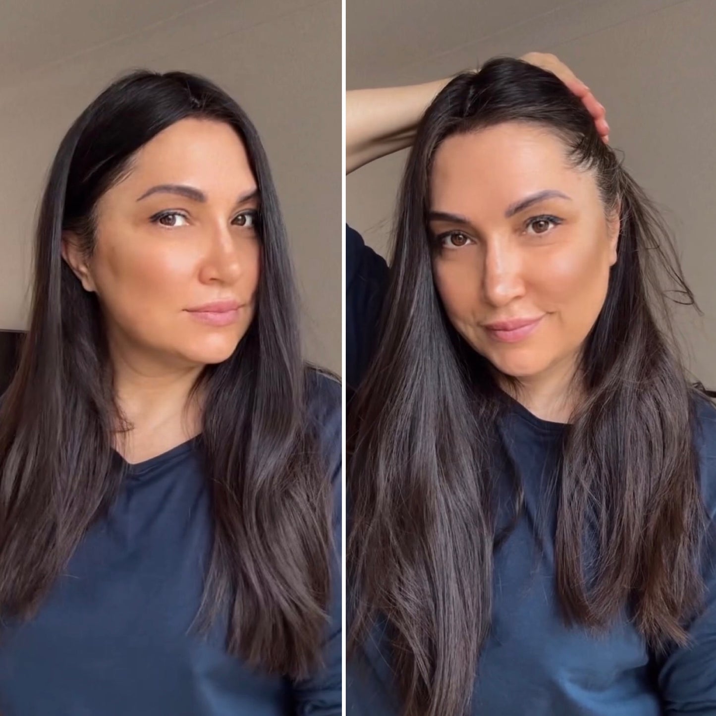 DARKEST BROWN/SOFT BLACK VIRGIN HAIR TOPPER