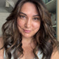 DARK BROWN/SOFT BLACK VIRGIN TOPPER WITH ASHY RIBBON BALAYAGE