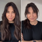 FEATHERLITE VIRGIN BROWN TOPPER WITH SUBTLE CARAMEL BALAYAGE