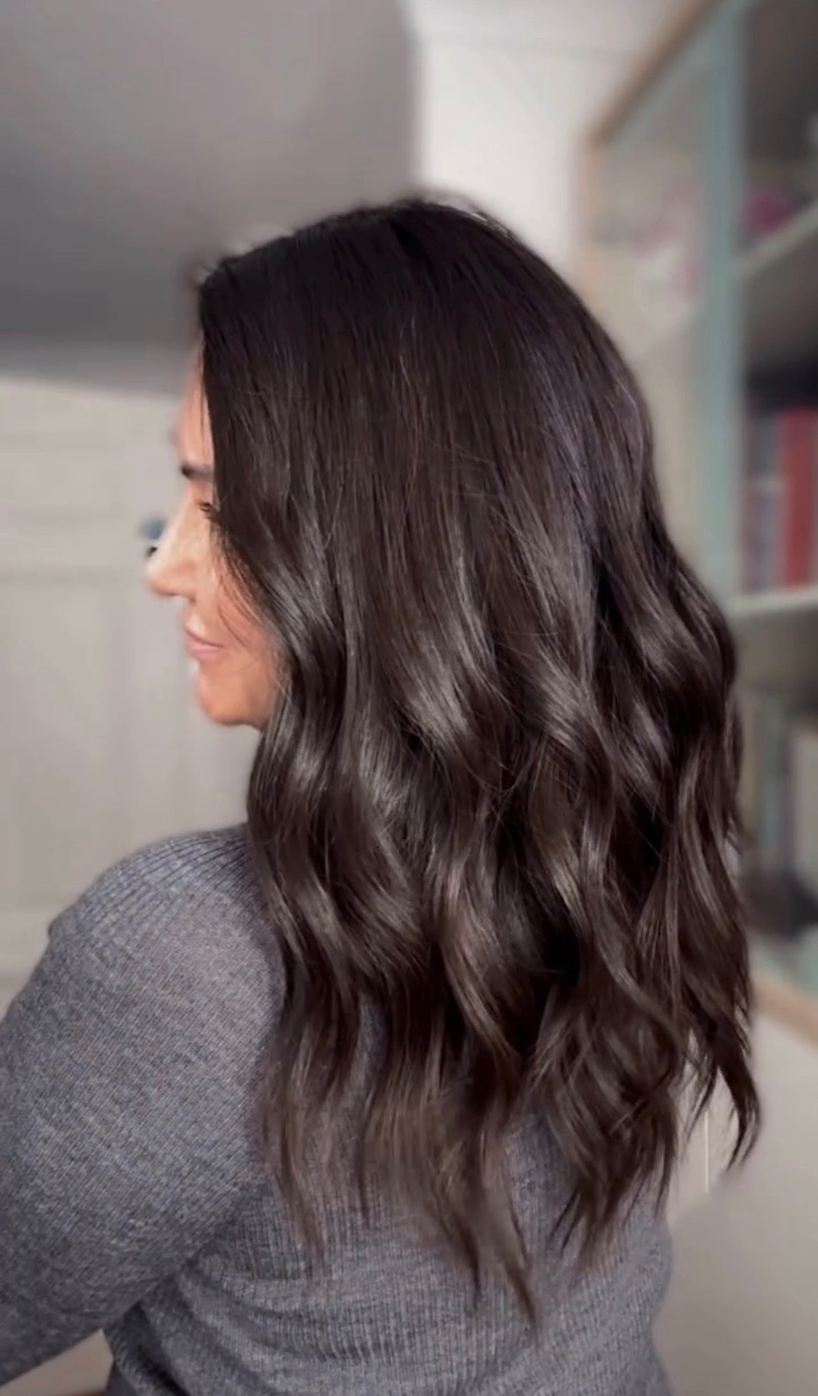 DARKEST BROWN VIRGIN SILK TOPPER