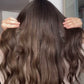 LIGHT BROWN TOPPER WITH SOFT SUBTLE CARAMEL BALAYAGE