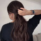 FEATHERLITE VIRGIN BROWN TOPPER WITH SUBTLE CARAMEL BALAYAGE