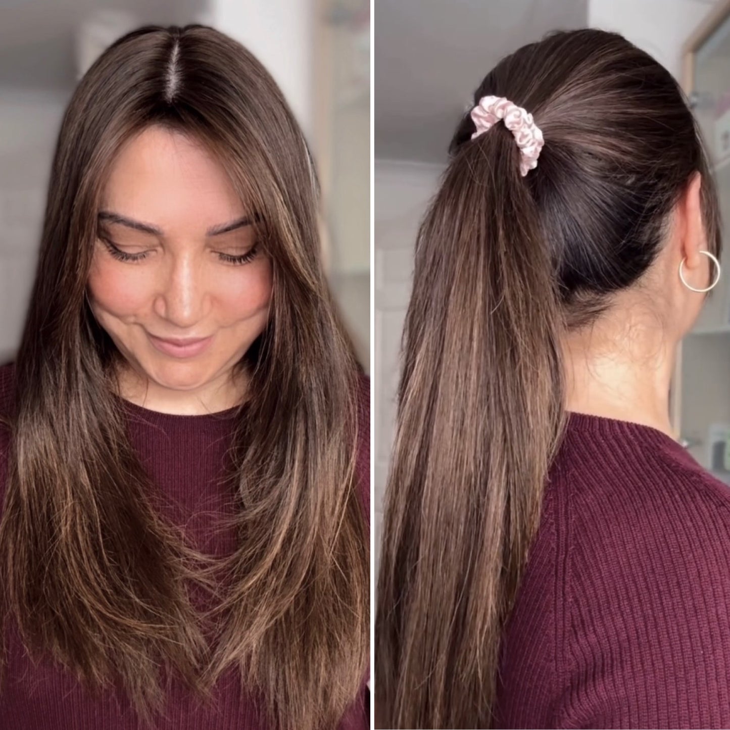 LIGHT BROWN BALAYAGE TOPPER