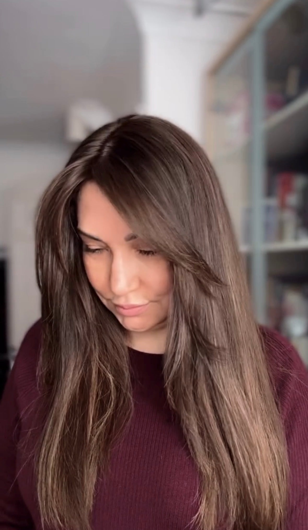 LIGHT BROWN BALAYAGE TOPPER