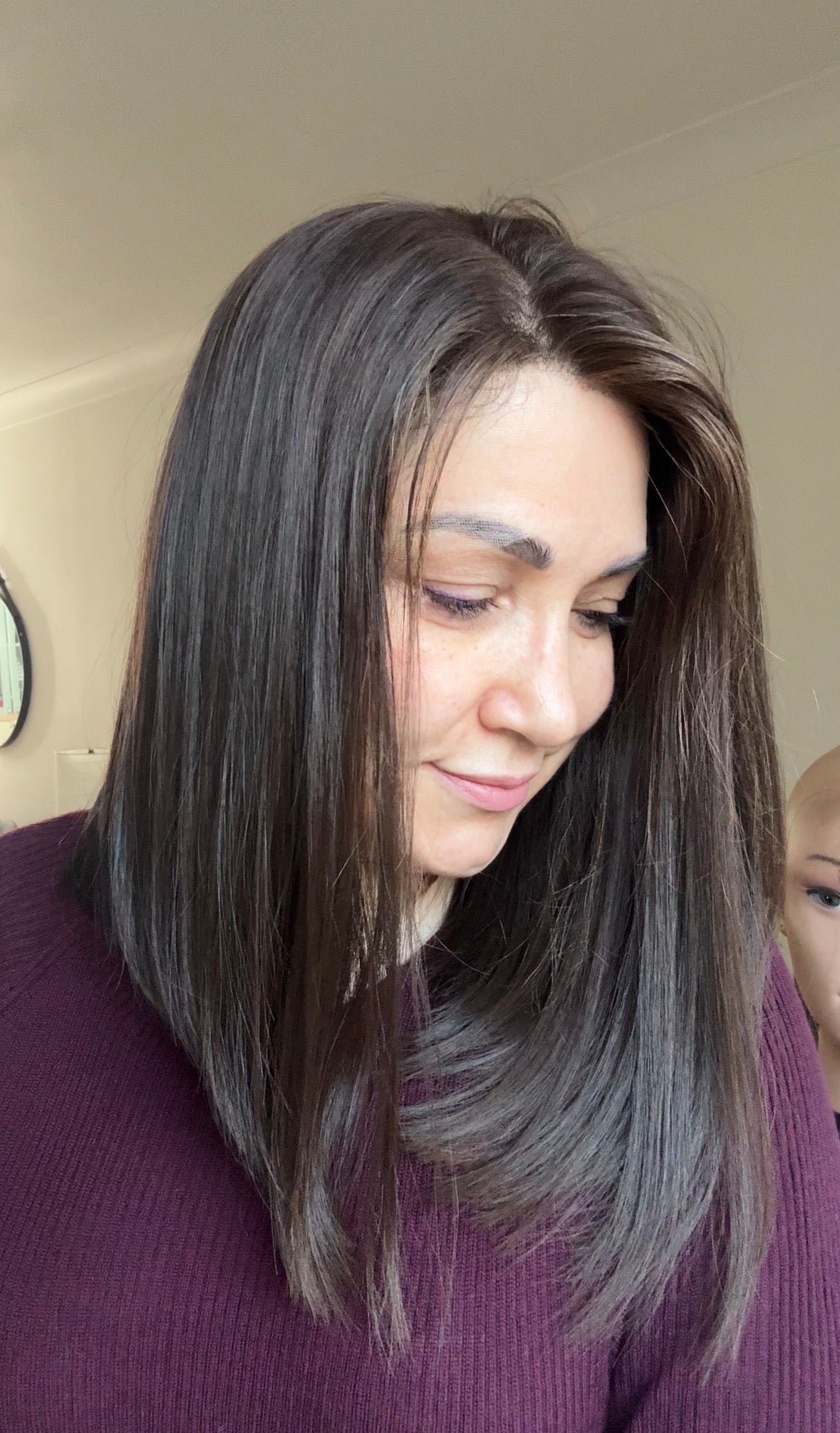 Medium Brown Lace Top Wig