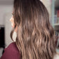 MEDIUM TO DARK BROWN ASHY BALAYAGE TOPPER