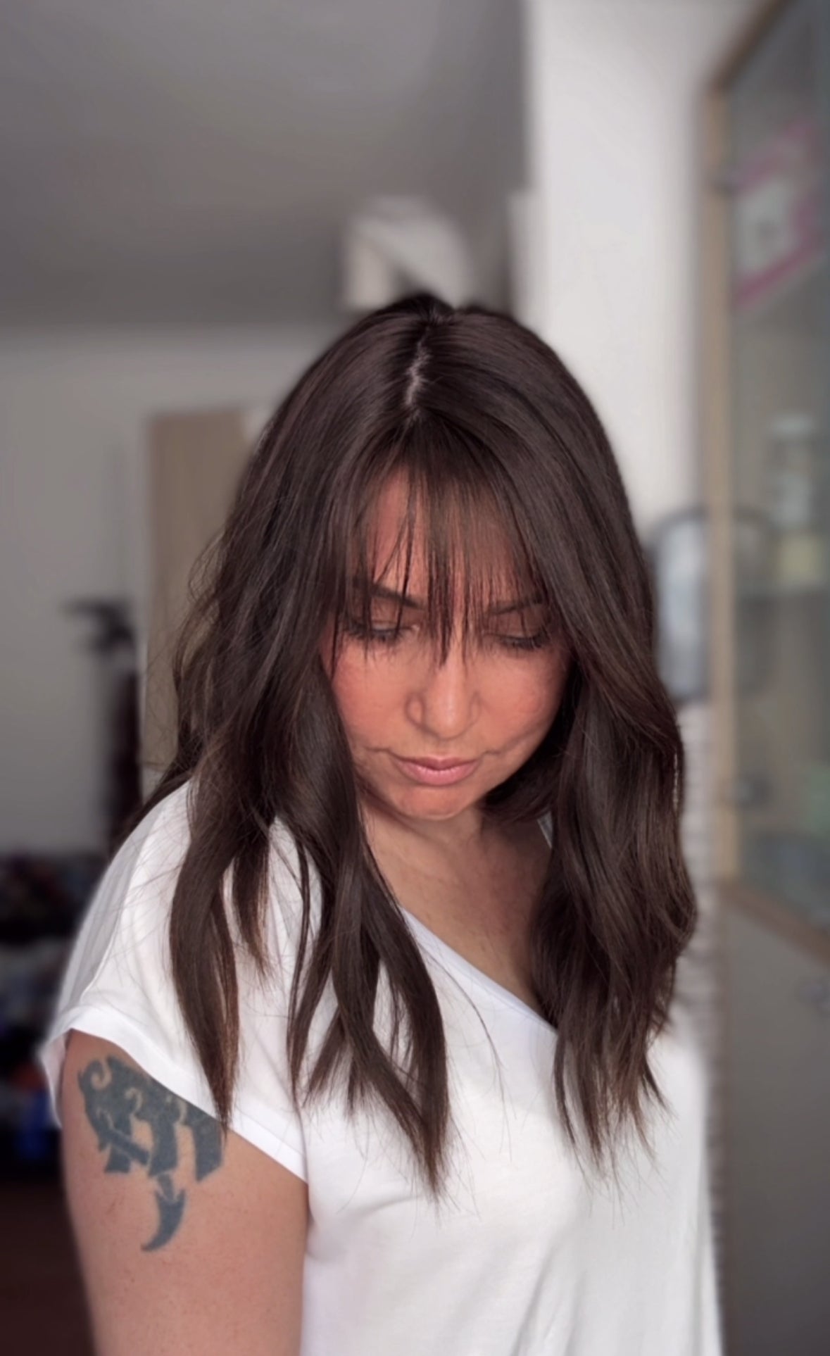 CHOCOLATE BROWN TOPPER WITH SUBTLE BALAYAGE