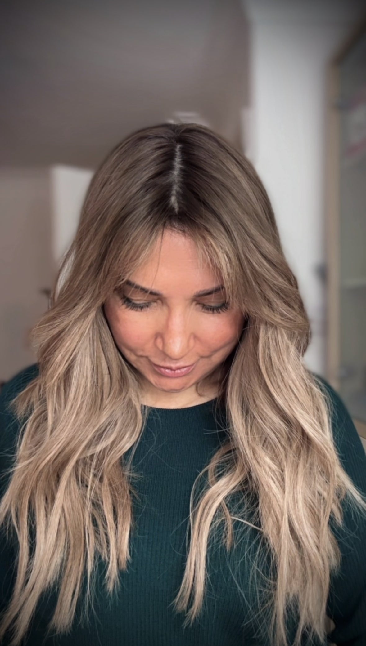 FEATHERLITE ASHY BLONDE BALAYAGE TOPPER