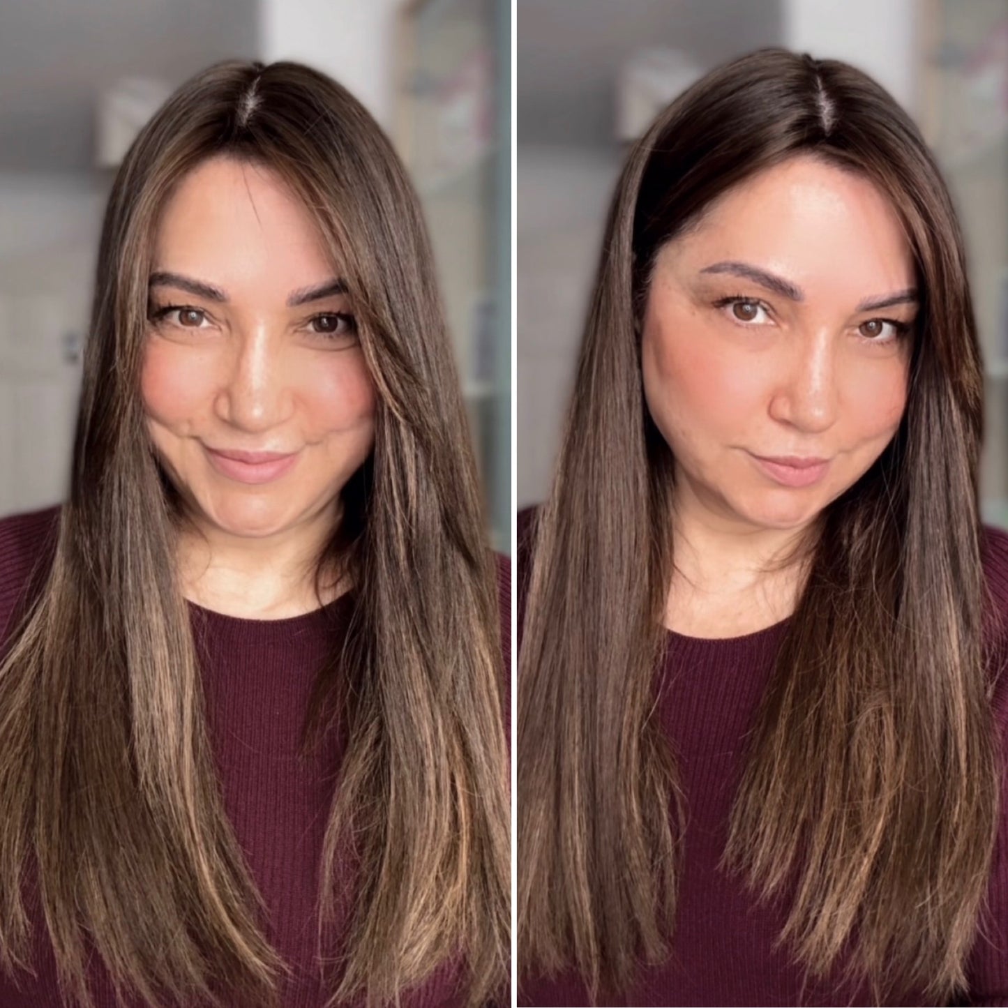 LIGHT BROWN BALAYAGE TOPPER