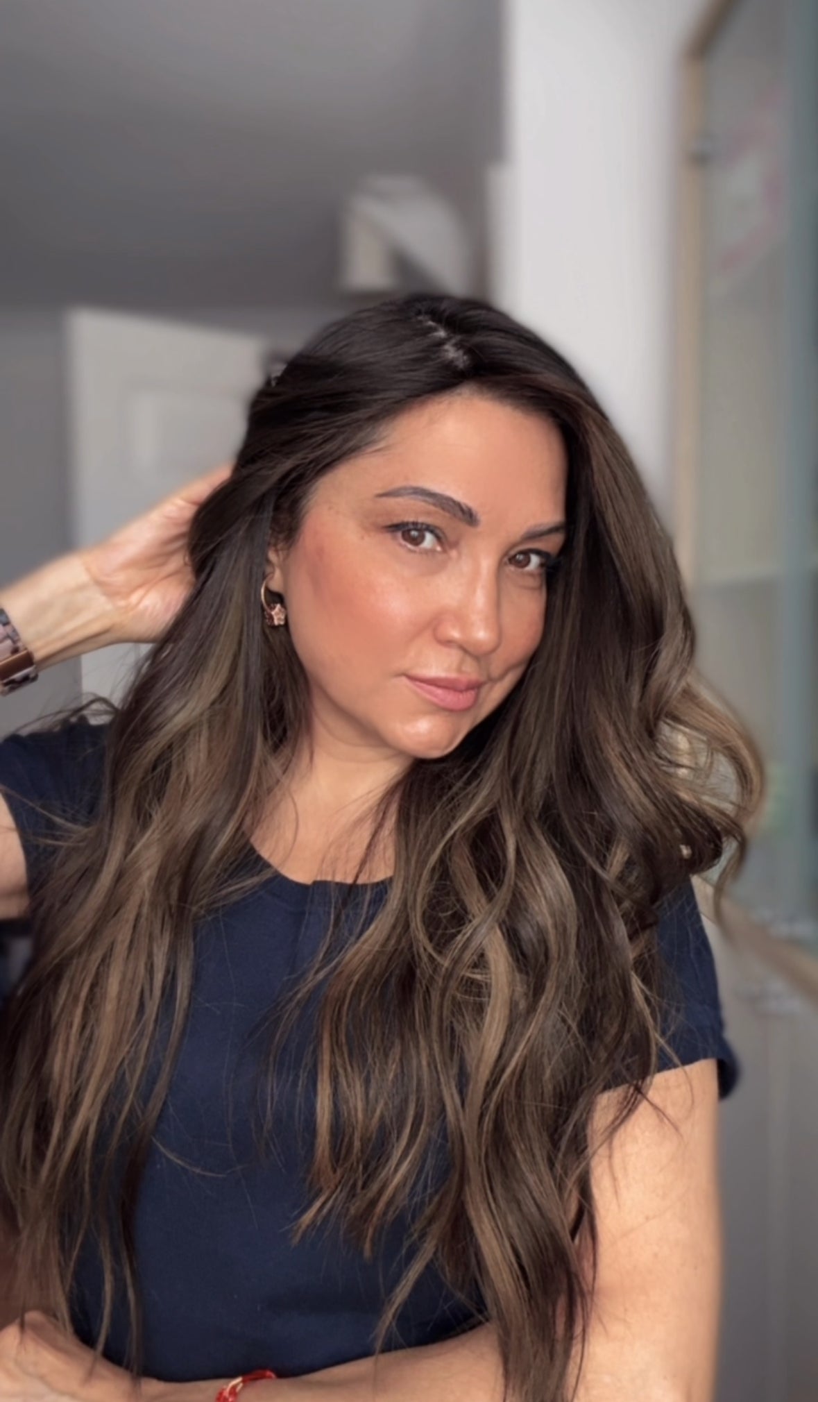 FEATHERLITE ASHY RIBBON BALAYAGE TOPPER