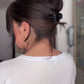 DARK BROWN FULLY HAND TIED TOPPER