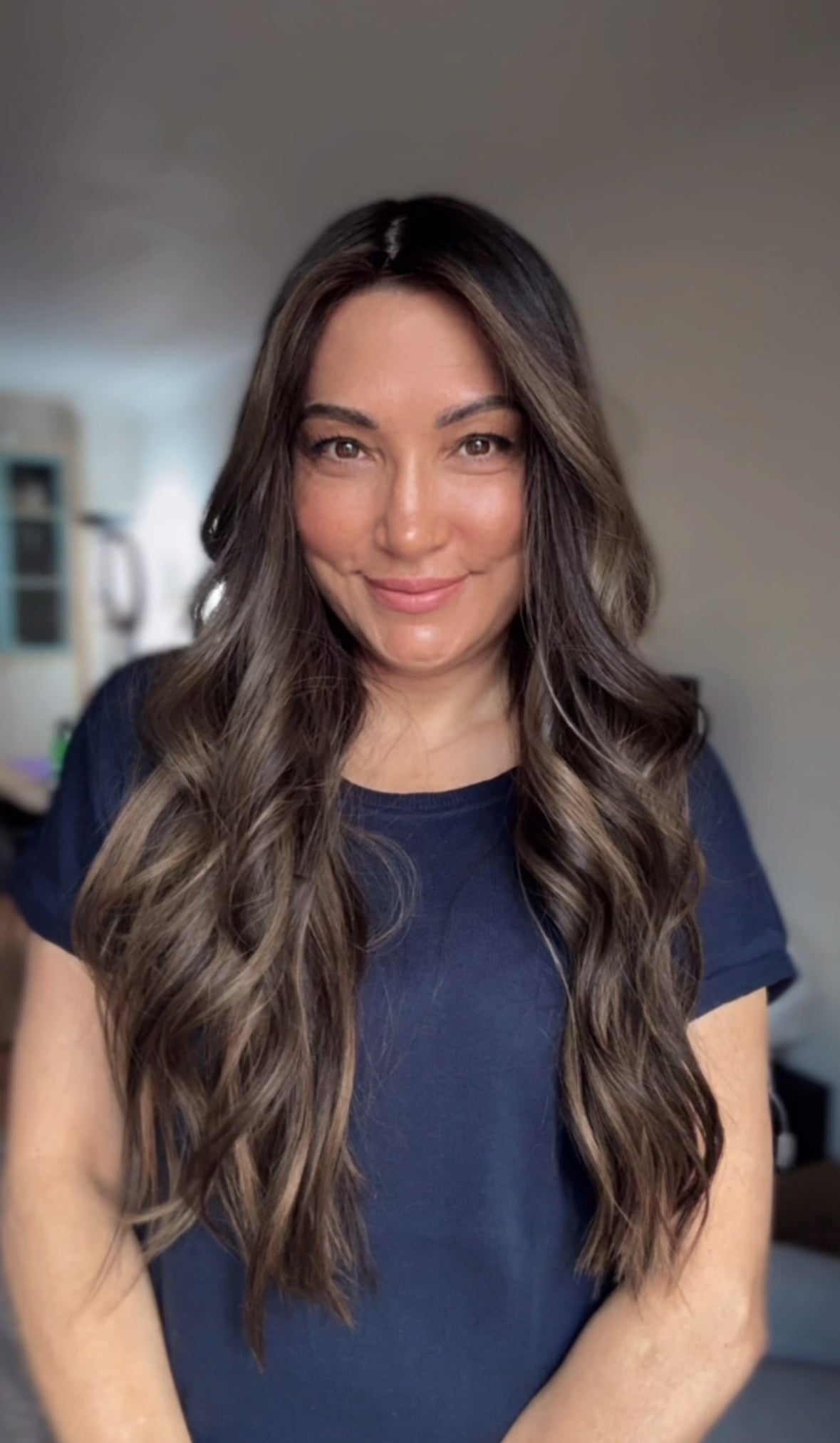 FEATHERLITE ASHY RIBBON BALAYAGE TOPPER