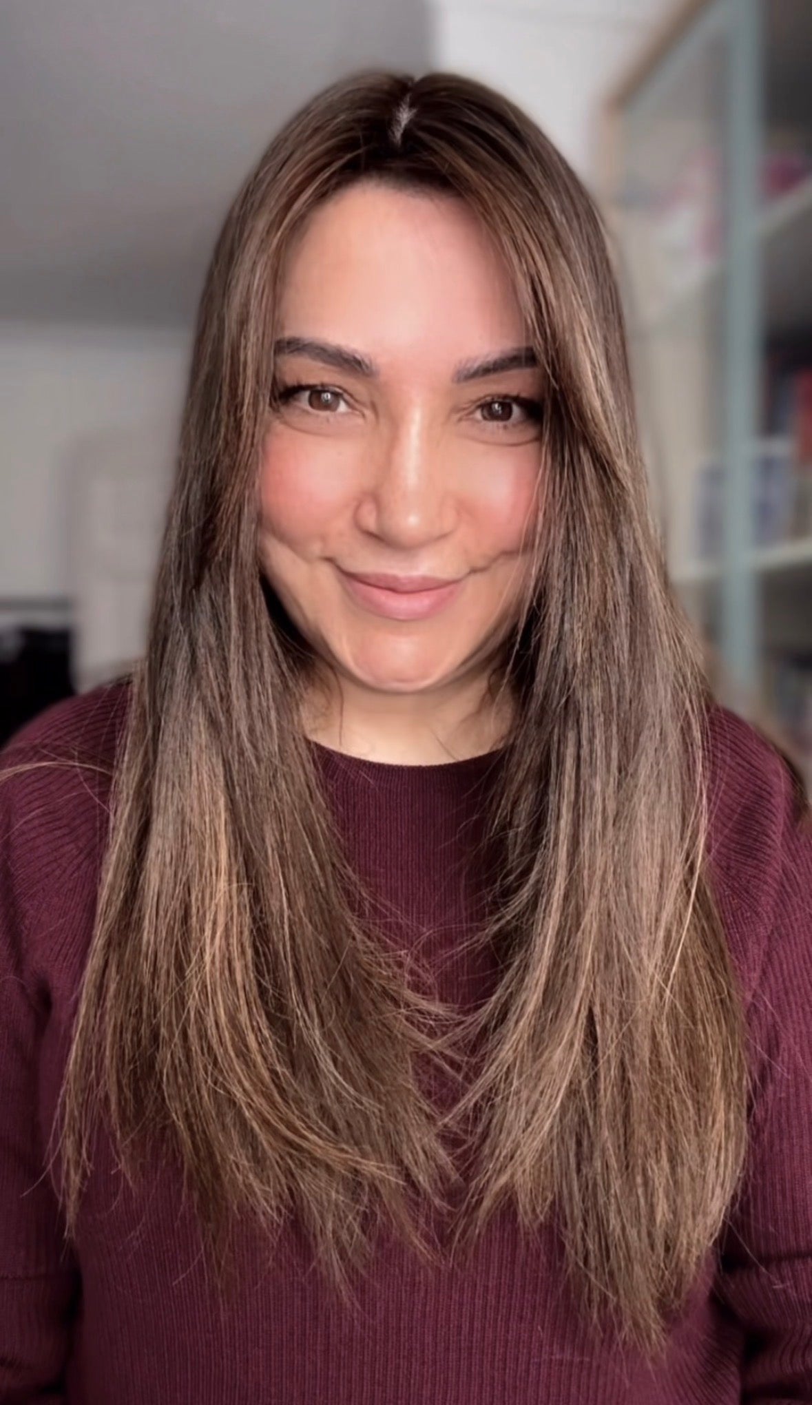 LIGHT BROWN BALAYAGE TOPPER