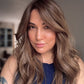 Featherlite Light Brown Topper With Soft Balayage