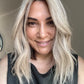 ASH BLONDE TOPPER WITH SUBTLE SOFT ROOT SHADOW