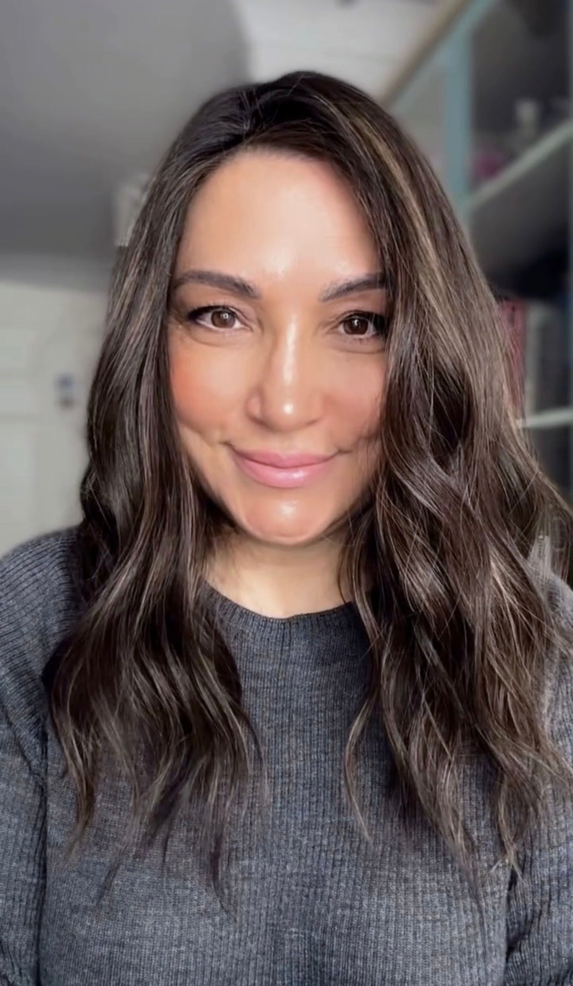 MEDIUM TO LIGHT BROWN BALAYAGE SILK TOPPER