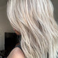 ASH BLONDE TOPPER WITH SUBTLE SOFT ROOT SHADOW
