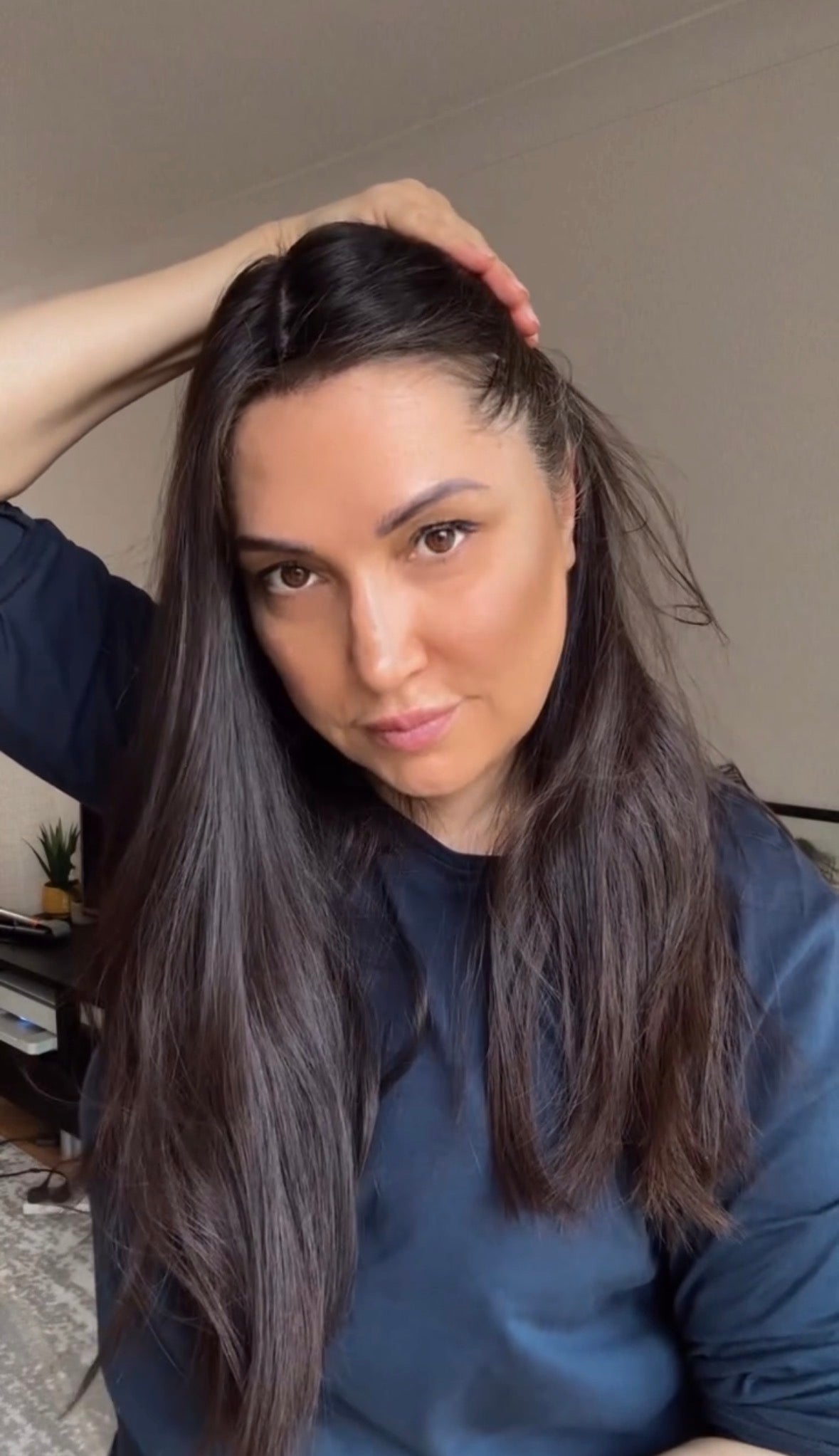 DARKEST BROWN/SOFT BLACK VIRGIN HAIR TOPPER