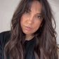 FEATHERLITE VIRGIN BROWN TOPPER WITH SUBTLE CARAMEL BALAYAGE