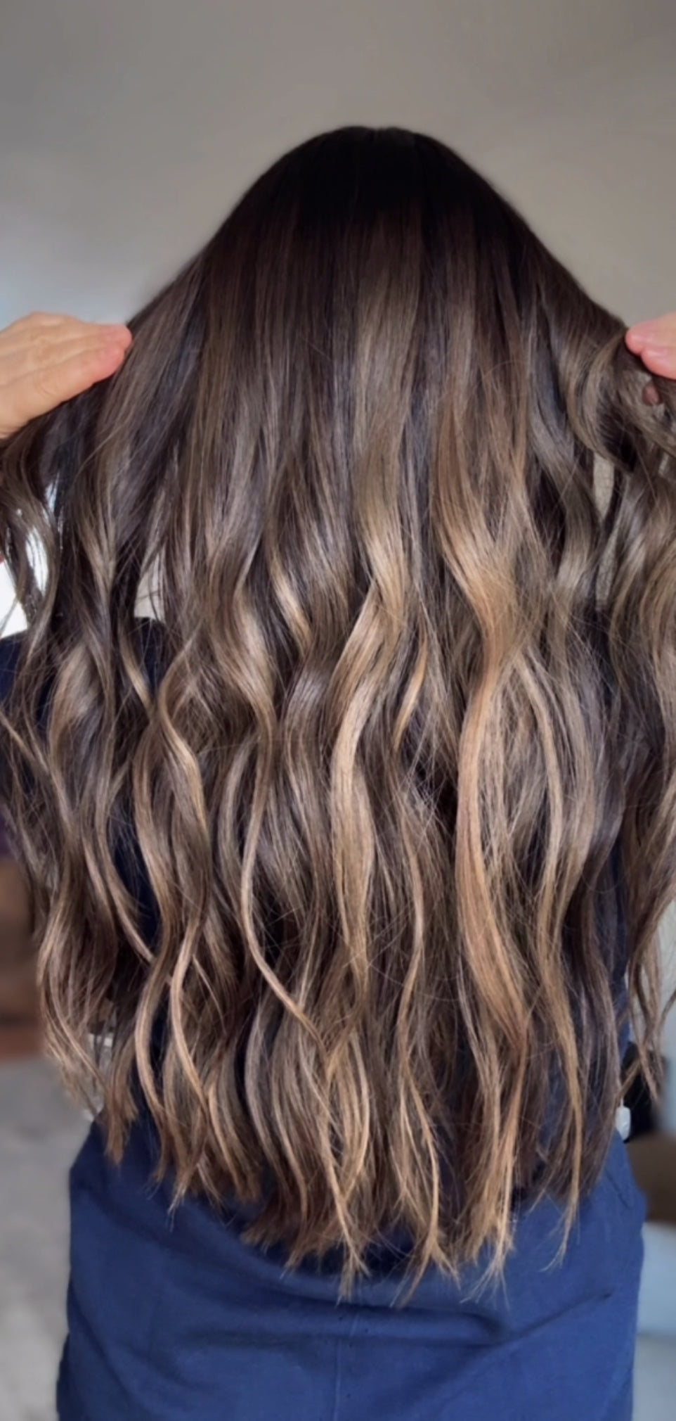 FEATHERLITE ASHY RIBBON BALAYAGE TOPPER