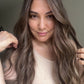 LIGHT BROWN TOPPER WITH SOFT SUBTLE CARAMEL BALAYAGE