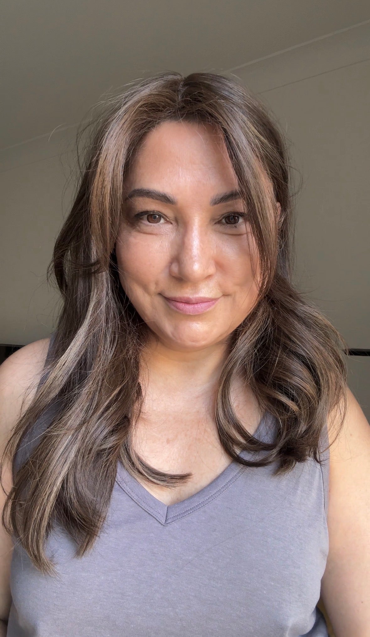 MEDIUM BROWN ASHY BALAYAGE TOPPER