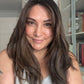 DARK BEOWN/SOFT BLACK VIRGIN TOPPER WITH ASHY RIBBON BALAYAGE