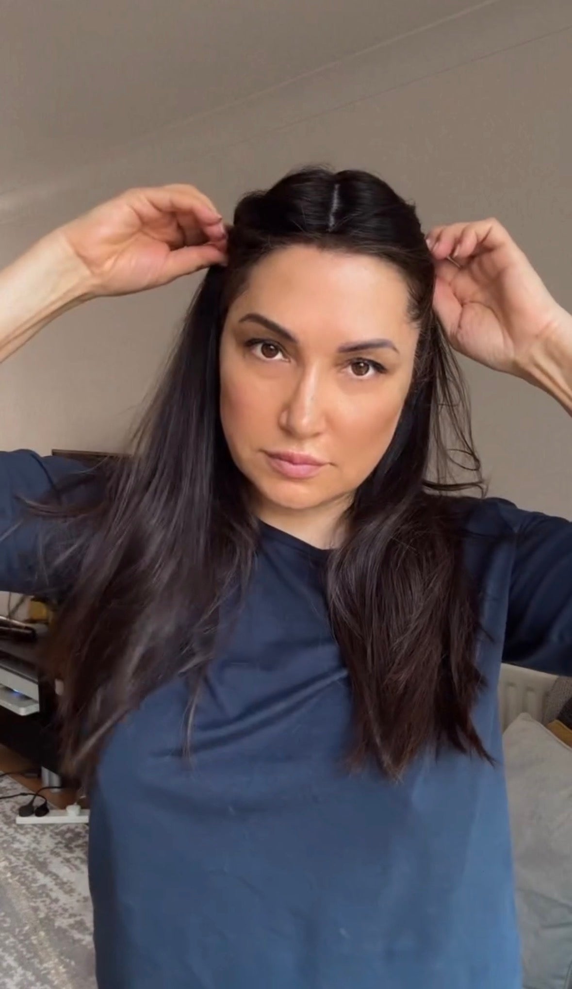 DARKEST BROWN/SOFT BLACK VIRGIN HAIR TOPPER
