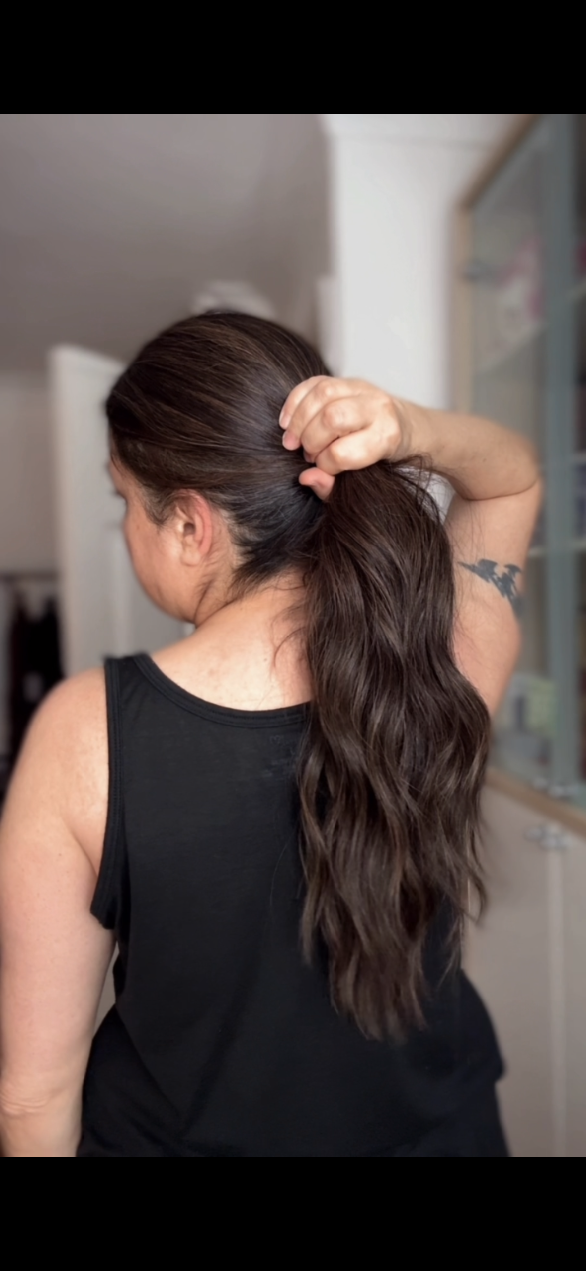 DARK BROWN BALAYAGE/HIGHLIGHTED TOPPER