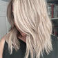 ASH BLONDE TOPPER WITH SUBTLE SOFT ROOT SHADOW