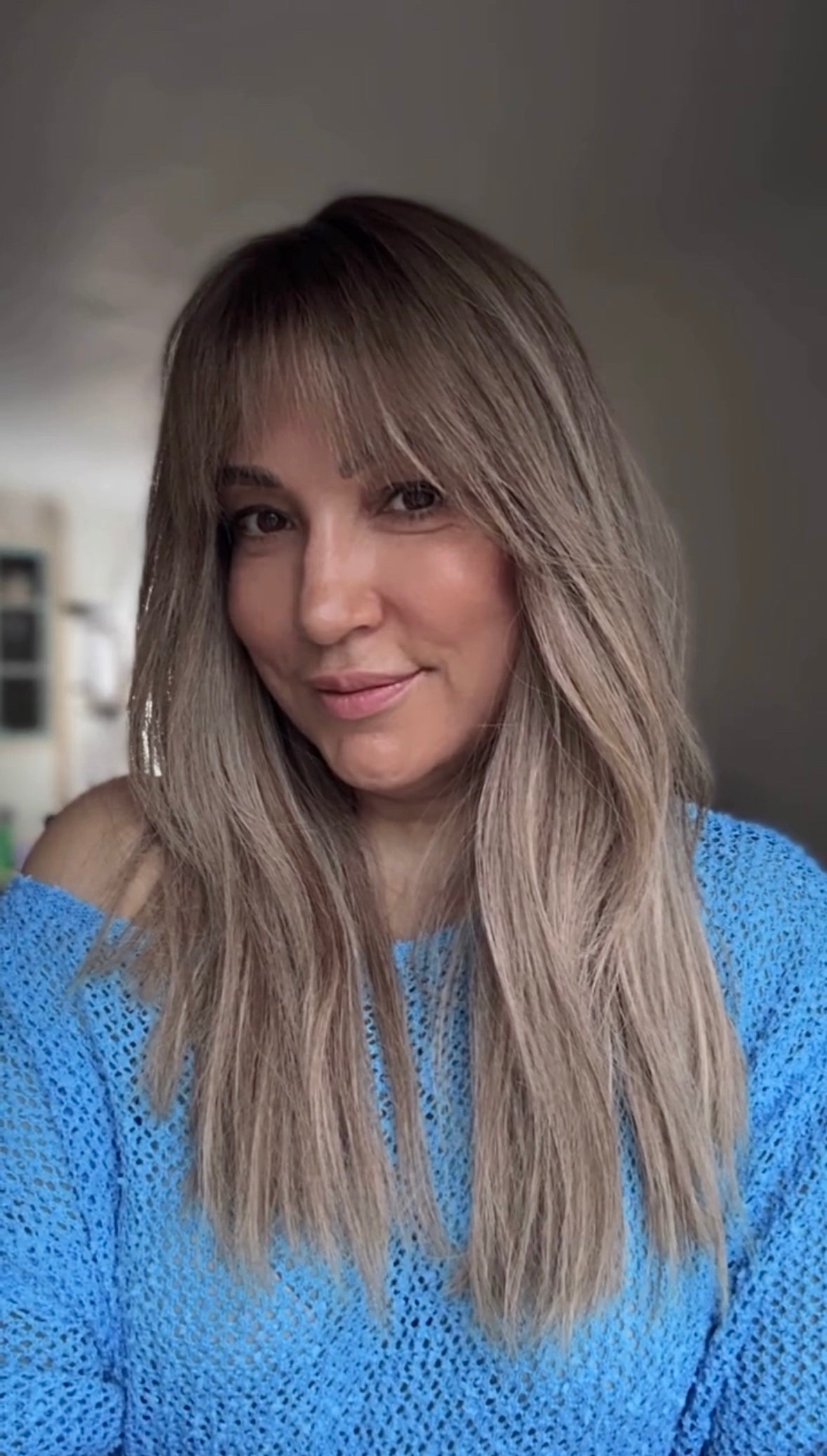 FEATHERLITE ASHY BLONDE BALAYAGE TOPPER