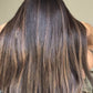 DARK BROWN TOPPER WITH SOFT ASHY HIGHLIGHTS