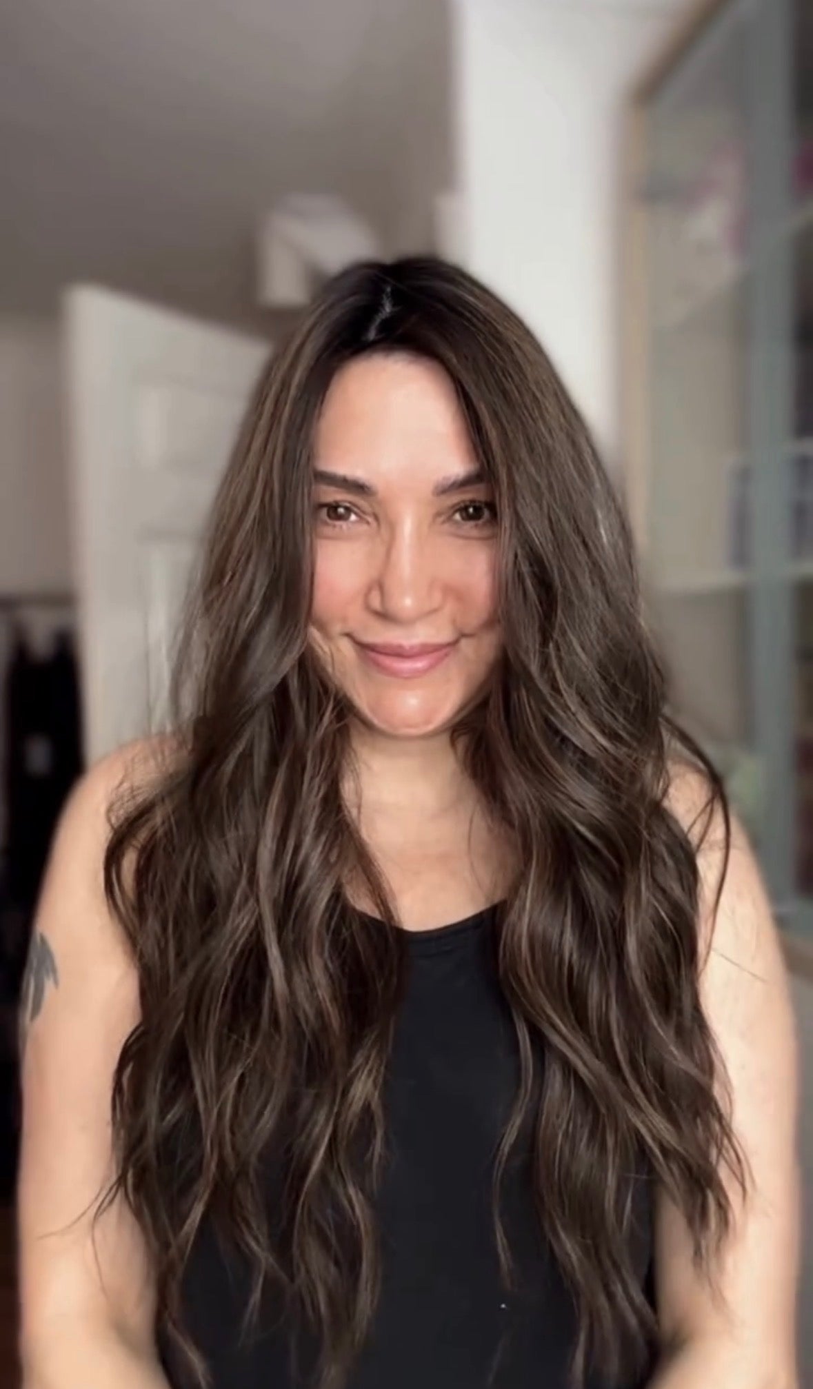 DARK BROWN BALAYAGE/HIGHLIGHTED TOPPER