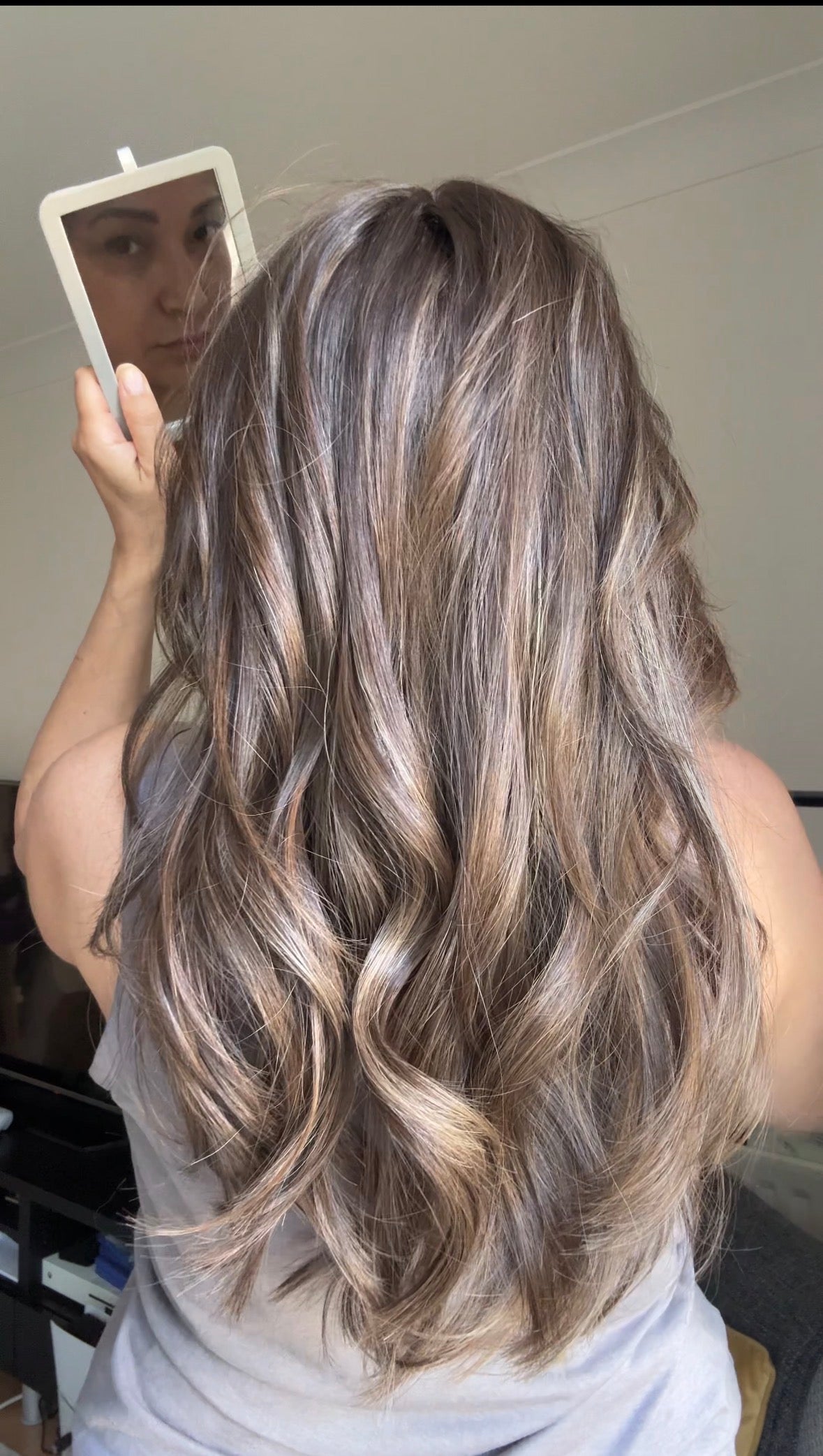 MEDIUM BROWN ASHY BALAYAGE TOPPER