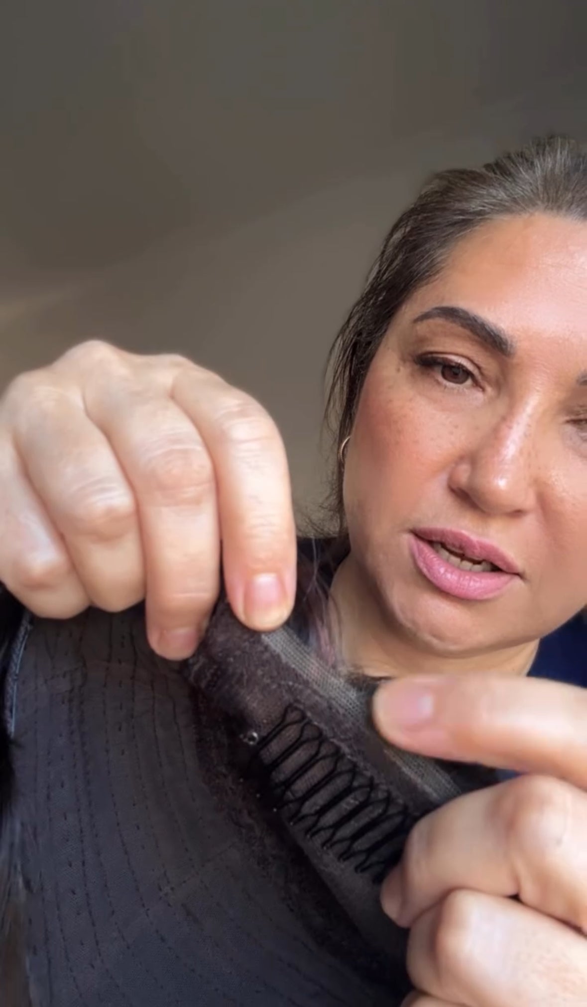 Reserved for Sandra SILK-LACE TOPPER / ULTRA LIGHT CAP-LOWER DENSITY