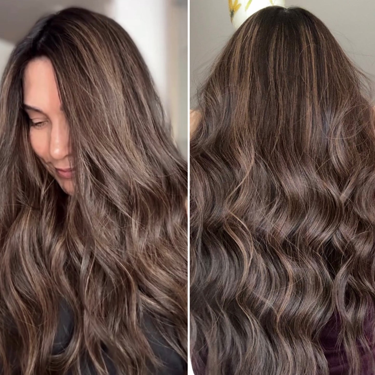 DARK BROWN BALAYAGE/HIGHLIGHTED TOPPER