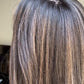 DARK BROWN TOPPER WITH SOFT ASHY HIGHLIGHTS