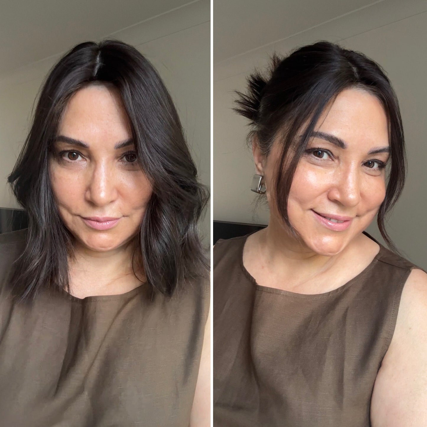 ULTRA-LIGHT SILK CAP MEDIUM/DARK BROWN TOPPER