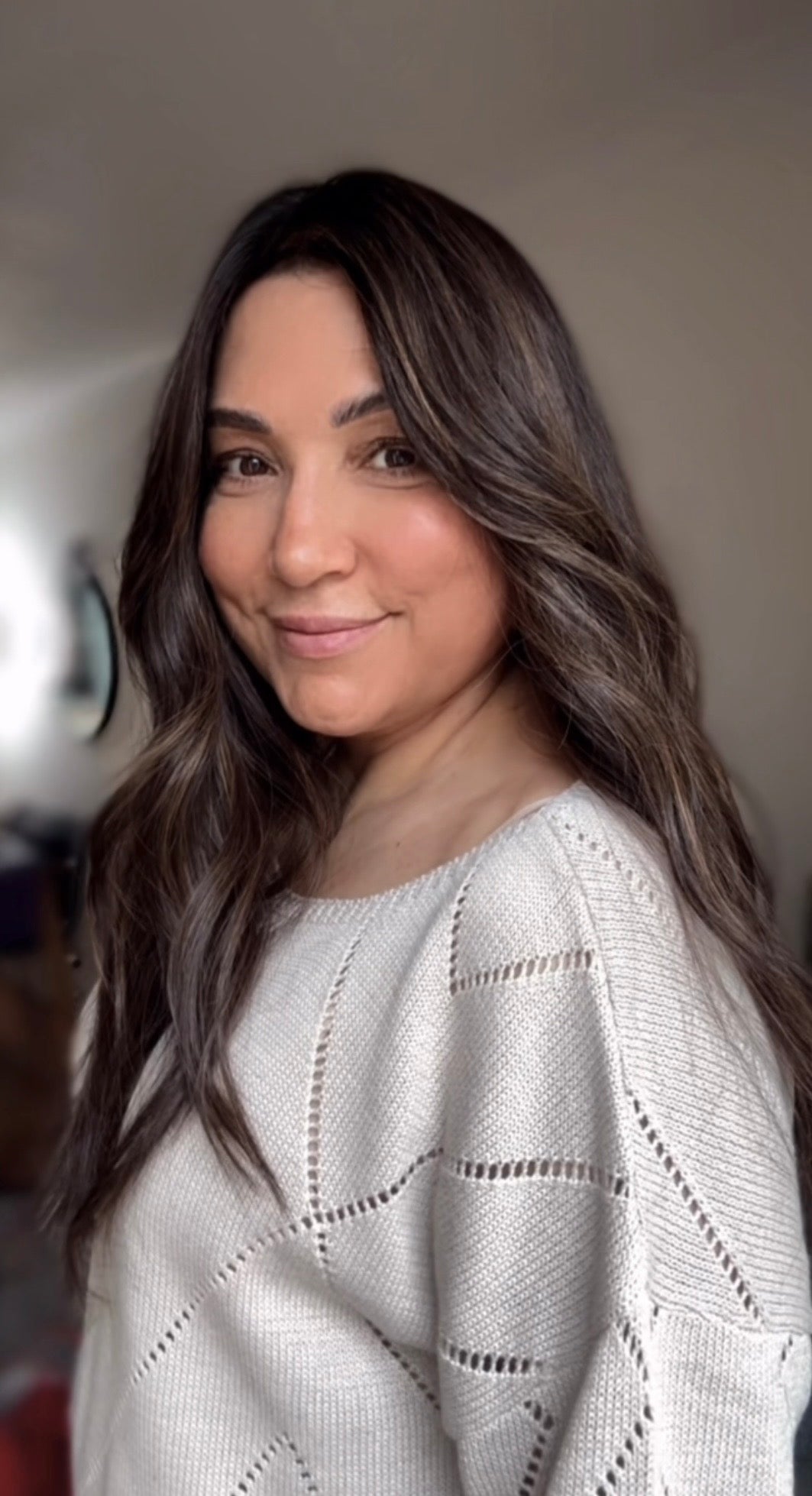 DARK BROWN ASHY BALAYAGE TOPPER