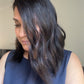 SOFT BLACK SILK-LACE LESS DENSITY TOPPER