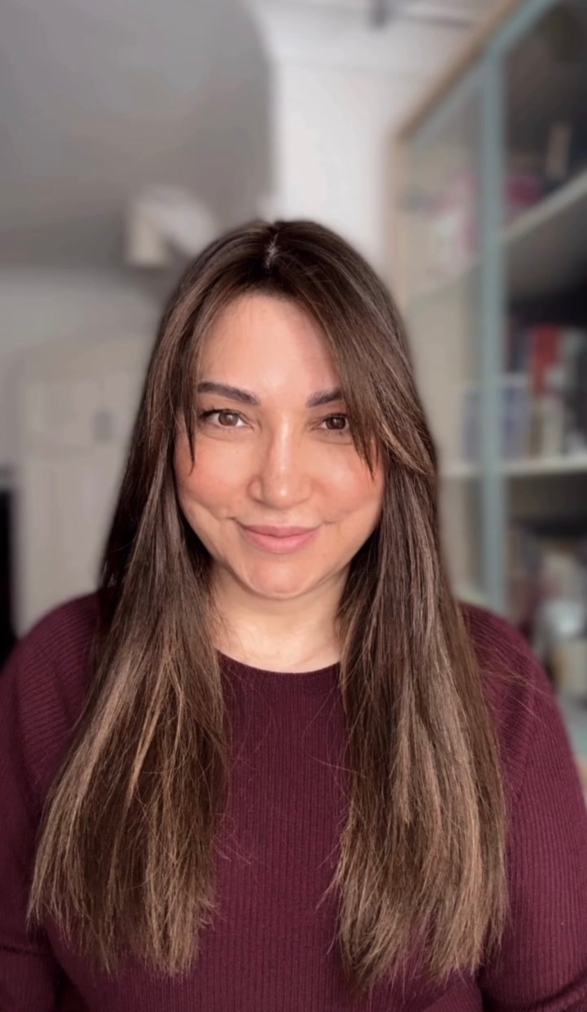 LIGHT BROWN BALAYAGE TOPPER