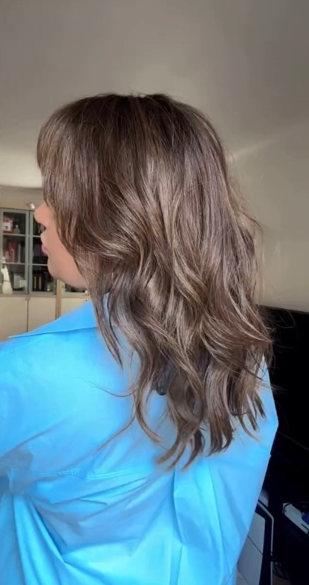 SOFT LAYERED LOB WITH CURTAIN BANGS