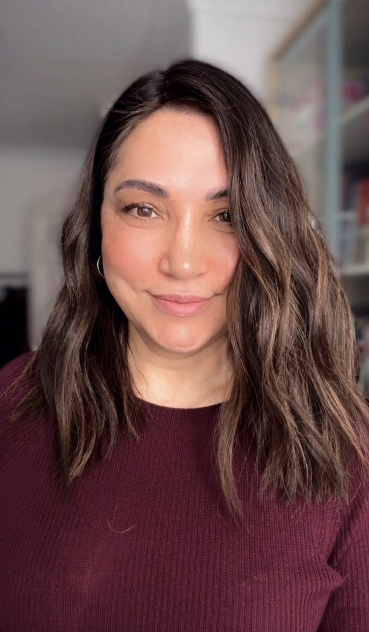 MEDIUM TO DARK BROWN ASHY BALAYAGE TOPPER