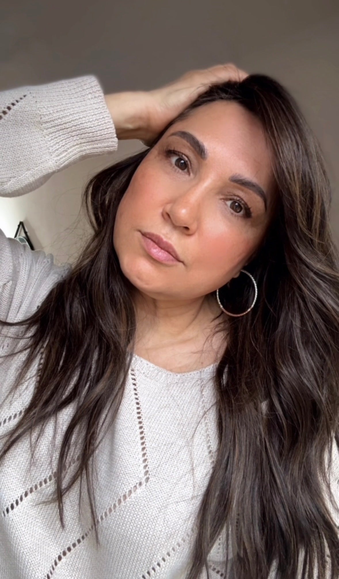 DARK BROWN ASHY BALAYAGE TOPPER