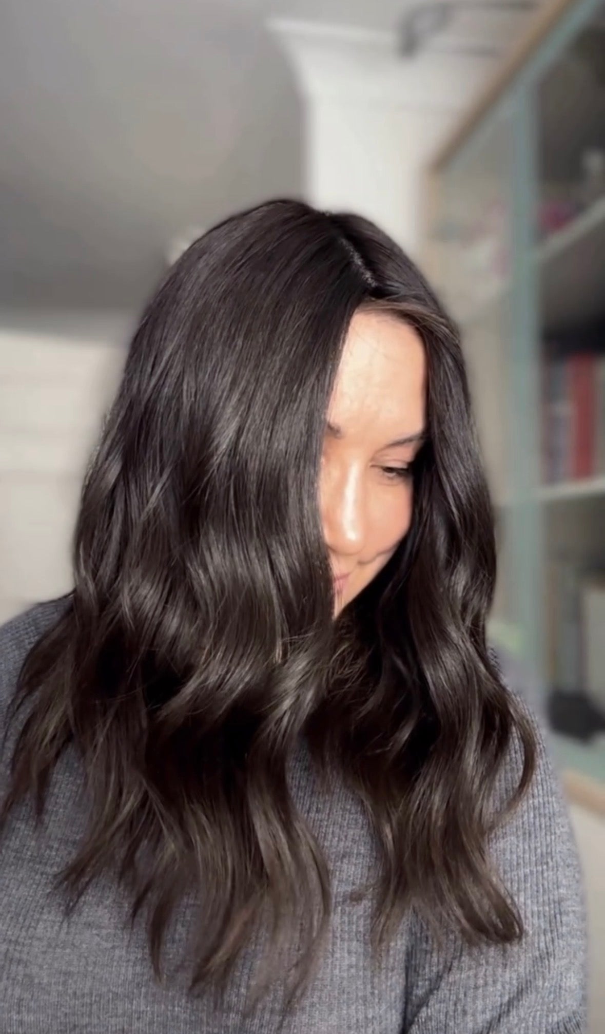 DARKEST BROWN VIRGIN SILK TOPPER