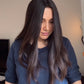 DARKEST BROWN/SOFT BLACK VIRGIN HAIR TOPPER