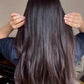 DARKEST BROWN/SOFT BLACK VIRGIN HAIR TOPPER